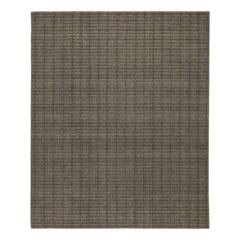8x10 Tan, Dark gray, Color Hand Loomed Wool & Jute Modern & Contemporary Oriental Rug