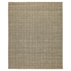 8x10 Tan, Beige, Color Hand Loomed Wool & Jute Modern & Contemporary Oriental Rug