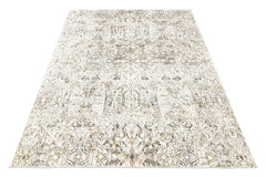 9x12 Ivory, Beige, Multi Color Power Loom Oushak Wool Modern Oriental Rug