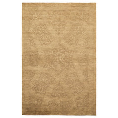 5x8 Olive, Green, Color Hand Loomed Tibetan Wool Modern & Contemporary Oriental Rug