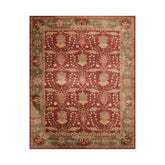 Multi Size Rusty Red Olive Green Color Hand Tufted All-Over Wool Traditional Oriental Rug