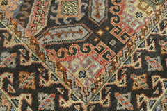 6x9 Gold Forest Green Peach Color Hand Knotted Transitional Wool Transitional Oriental Rug