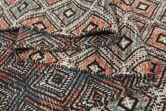 Multi Size Black Coral Ivory Color Hand Woven Wool Modern & Contemporary Oriental Rug