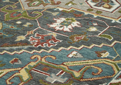 10x14 Gray, Taupe, Ivory Color Hand Knotted Oushak Wool Oriental Rug