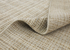 8x10 Tan, Ivory, Color Hand Loomed Wool & Jute Modern & Contemporary Oriental Rug