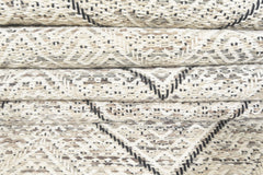 Multi Size Ivory Black Beige Color Hand Woven Wool Modern & Contemporary Oriental Rug