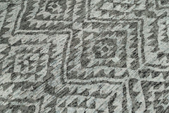 Dark Gray 3'10''x5'8'' Oushak Southwestern Hand Knotted Wool Oriental Area Rug