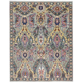 8x10 Gray, Pink, Gold Color Hand Knotted Oushak Wool Arts & Crafts Oriental Rug