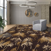 9x12 Brown, Beige, Tan Color Hand Knotted Floral 100% Wool Modern Oriental Rug