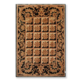 5x7 Beige, Black, Brown Color Hand Knotted Bordered 100% Wool Traditional-Persian/Oriental Oriental Rug