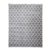 8x10 Gray, Ivory, Color Hand Tufted All-Over 100% Wool Contemporary Oriental Rug