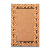 3x5 Tan, Beige, Black Color Machine Made All-Over Wool Contemporary Oriental Rug