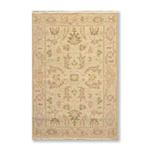 3x5 Multi, Gray, Gold Color Hand Knotted All-Over 100% Wool Traditional Oriental Rug