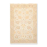 3x5 Blue, Tan, Gold Color Hand Knotted All-Over 100% Wool Traditional Oriental Rug