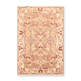 3x5 Brown, Beige, Gold Color Hand Knotted All-Over 100% Wool Traditional Oriental Rug