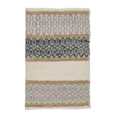 2x3 Ivory, Gray, Taupe Color Machine Made Braided Mat 100% Polyester? Modern & Contemporary Oriental Rug