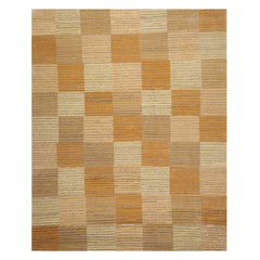 7'11" x 9'8" Hand Knotted Swiss Wash Tibetan Area Rug Beige