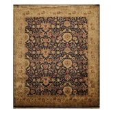 8'2" x 9'10" Hand Knotted Wool Agra 250 KPSI S.fine Veg dyes Area Rug Charcoal