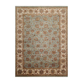 8'6" x 11'6" Hand Knotted 100% Wool Agra 200 KPSI Oriental Area Rug Aqua