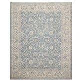 8x10 Slate, Beige, Gray Color Hand Knotted All-Over 100% Wool Traditional Oriental Rug