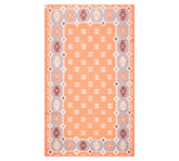 8x10 Peach, Lavender, Ivory Color Hand Woven All-Over 100% Wool Southwestern Oriental Rug