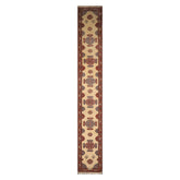 Palace Ivory, Burnt Orange, Blue Color Hand Knotted All-Over 100% Wool Traditional Oriental Rug