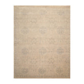 8x10 Gray, Beige, Color Hand Knotted All-Over 100% Wool Transitional Oriental Rug