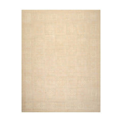 9x12 Beige, Gray, Taupe Color Hand Knotted Antique Reproduction 100% Wool Traditional Oriental Rug