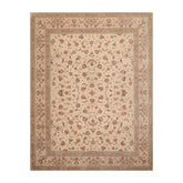 8x10 Beige, Tan, Rose Color Hand Knotted All-Over 100% Wool Traditional-Persian/Oriental Oriental Rug