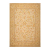 9x12 Tan, Gold, Beige Color Hand Knotted All-Over 100% Wool Traditional-Persian/Oriental Oriental Rug