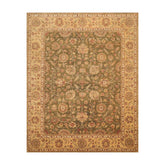 8x10 Pistacchio, Gold, Beige Color Hand Knotted All-Over 100% Wool Traditional-Persian/Oriental Oriental Rug