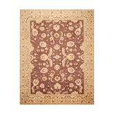 9x12 Brown, Beige, Tan Color Hand Knotted All-Over 100% Wool Traditional-Persian/Oriental Oriental Rug