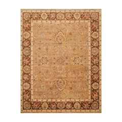 8x10 Camel, Beige, Red Color Hand Knotted All-Over 100% Wool Traditional-Persian/Oriental Oriental Rug