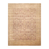 8x10 Brown, Tan, Gold Color Hand Knotted All-Over 100% Wool Traditional-Persian/Oriental Oriental Rug