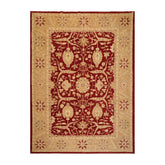 9x12 Rusty Red, Gold, Tan Color Hand Knotted All-Over 100% Wool Traditional Oriental Rug