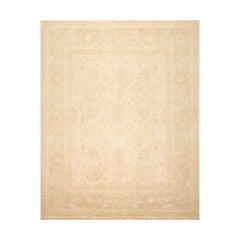 8x10 Muted Earth Tones, Beige, Gray Color Hand Knotted All-Over 100% Wool Traditional Oriental Rug