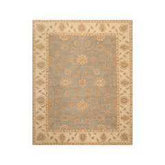 8x10 Gray, Beige, Brown Color Hand Knotted All-Over 100% Wool Traditional Oriental Rug