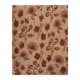 8x10 Tan, Rust, Color Hand Knotted All-Over 100% Wool Transitional Oriental Rug