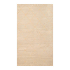 4x6 Beige, Tan, Color Hand Knotted All-Over 100% Wool Modern Oriental Rug