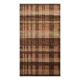 3x5 Brown, Gray, Color Hand Knotted All-Over 100% Wool Modern Oriental Rug