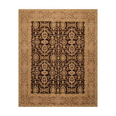 8x10 Brown, Brown, Beige Color Hand Knotted All-Over 100% Wool Traditional-Persian/Oriental Oriental Rug