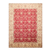 8x10 Pomegranate, Beige, Ivory Color Hand Knotted All-Over 100% Wool Traditional-Persian/Oriental Oriental Rug