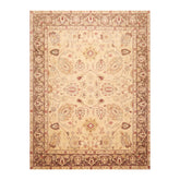 8x10 Beige, Brown, Rust Color Hand Knotted All-Over 100% Wool Traditional-Persian/Oriental Oriental Rug