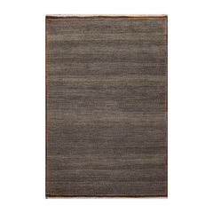 5x7 Charcoal, Olive, Orange Color Hand Knotted All-Over 100% Wool Traditional Oriental Rug