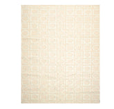 8x10 Beige, Sea Foam, Tan Color Hand Knotted All-Over 100% Wool Modern Oriental Rug