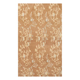 4x6 Caramel, Beige, Aqua Color Hand Knotted All-Over 100% Wool Transitional Oriental Rug