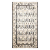 3x5 Cream, Gray, Black Color Hand Knotted All-Over 100% Wool Modern Oriental Rug