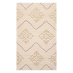 3x5 Beige, Gray, Color Hand Knotted All-Over 100% Wool Modern Oriental Rug