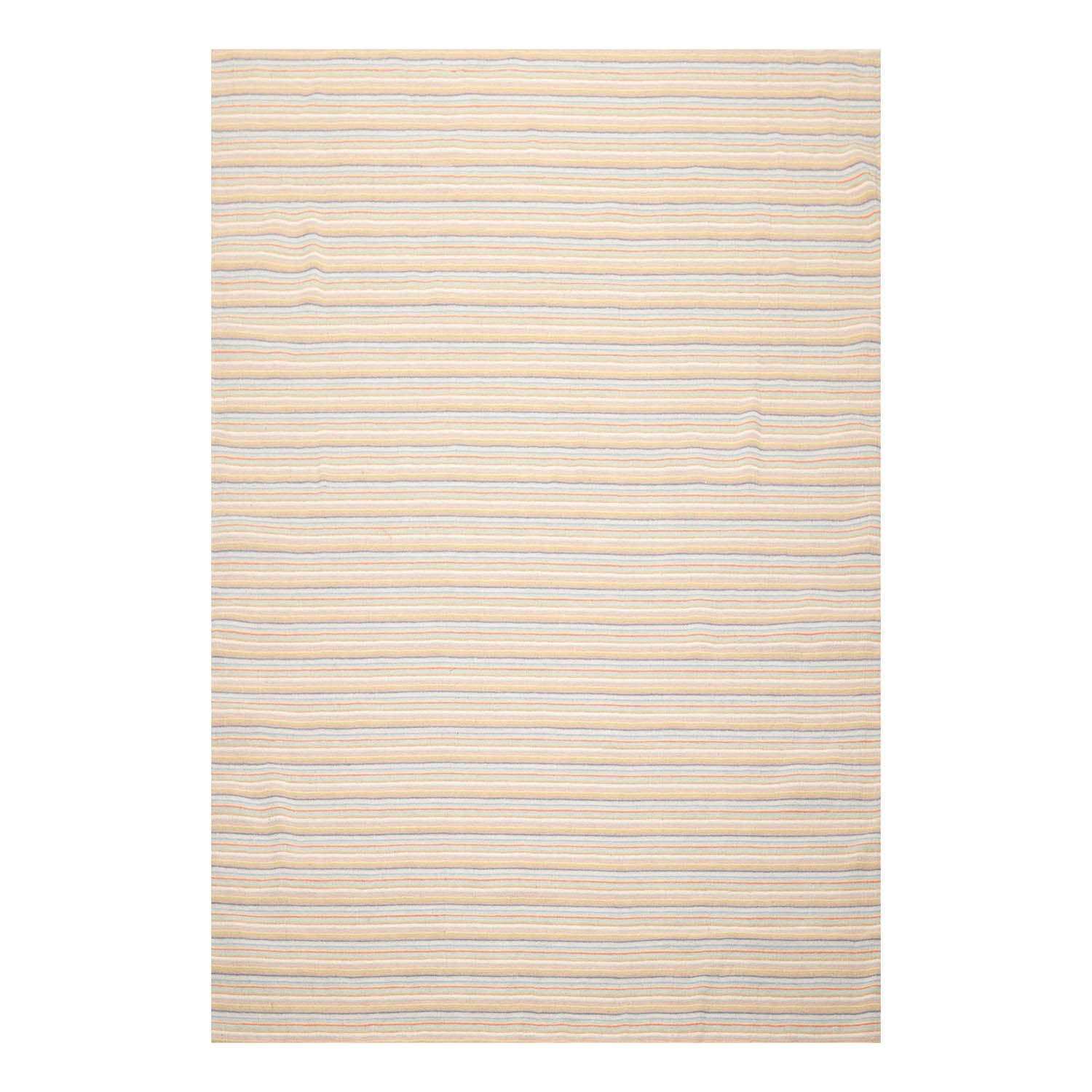 8x10 Beige, Taupe, Gray Color Hand Knotted All-Over 100% Wool Modern Oriental Rug