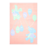 5x7 Coral, Green, Turquoise Color Machine Made All-Over 100% Wool Traditional Oriental Rug